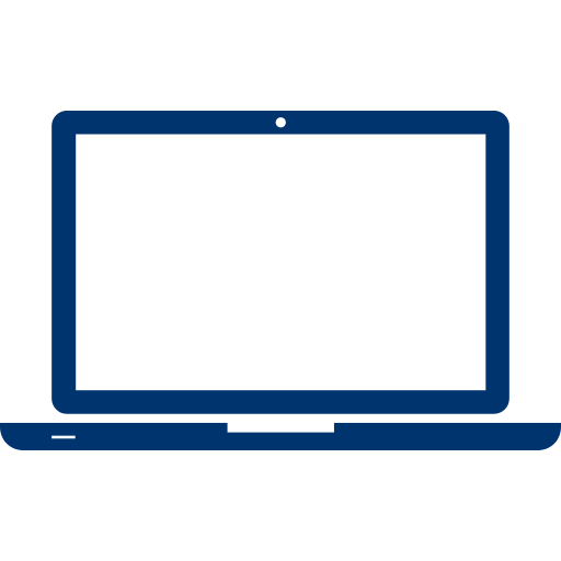 Icon Laptop blau